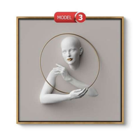 Lady With Ring 4 Patterns With Frame