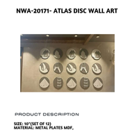 Atlas Disc Wall Art (Set Of 12)