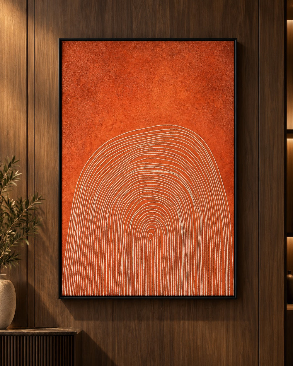 Ember Arches Framed Abstract Wall Art
