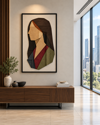 Parallel Souls – Geometric Portrait Wall Art