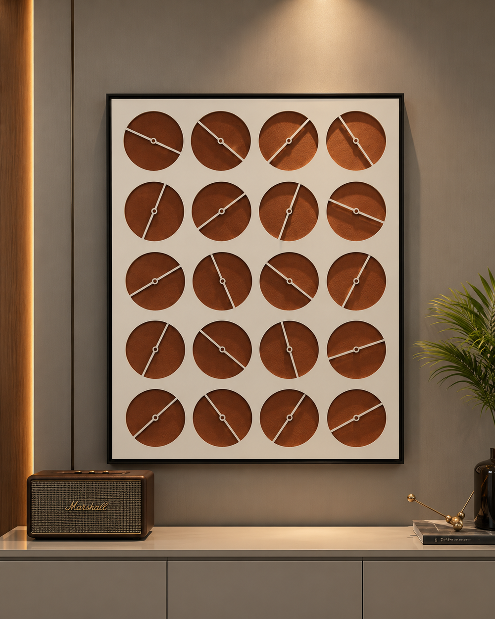 Chronicle Circle – Clock-Inspired Abstract Wall Art