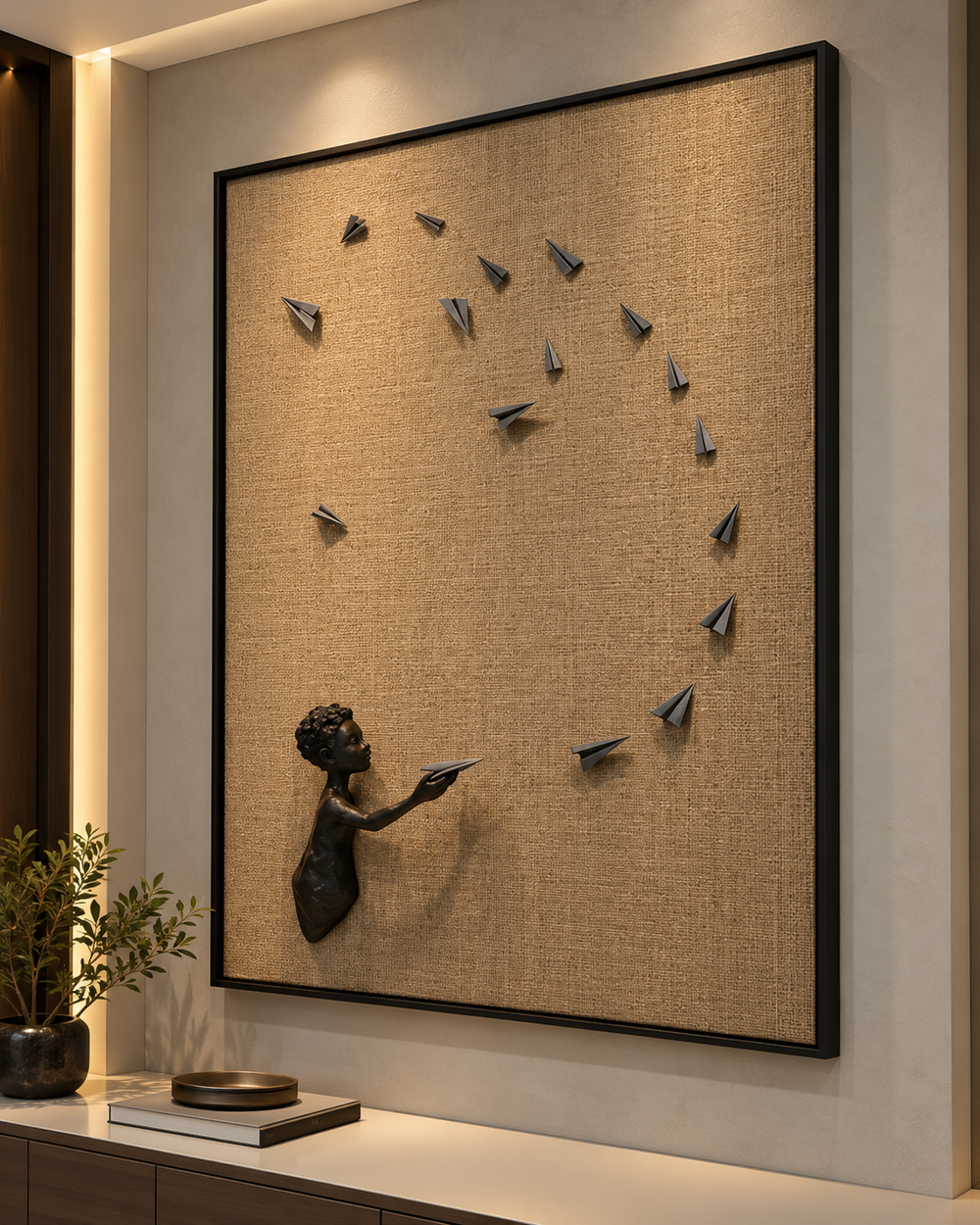 Fight of Becoming – Sculptural Wall Art