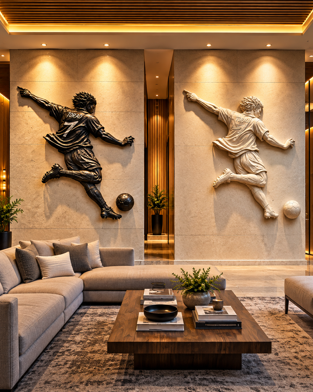 Final Kick – Football Sculptural Wall Art