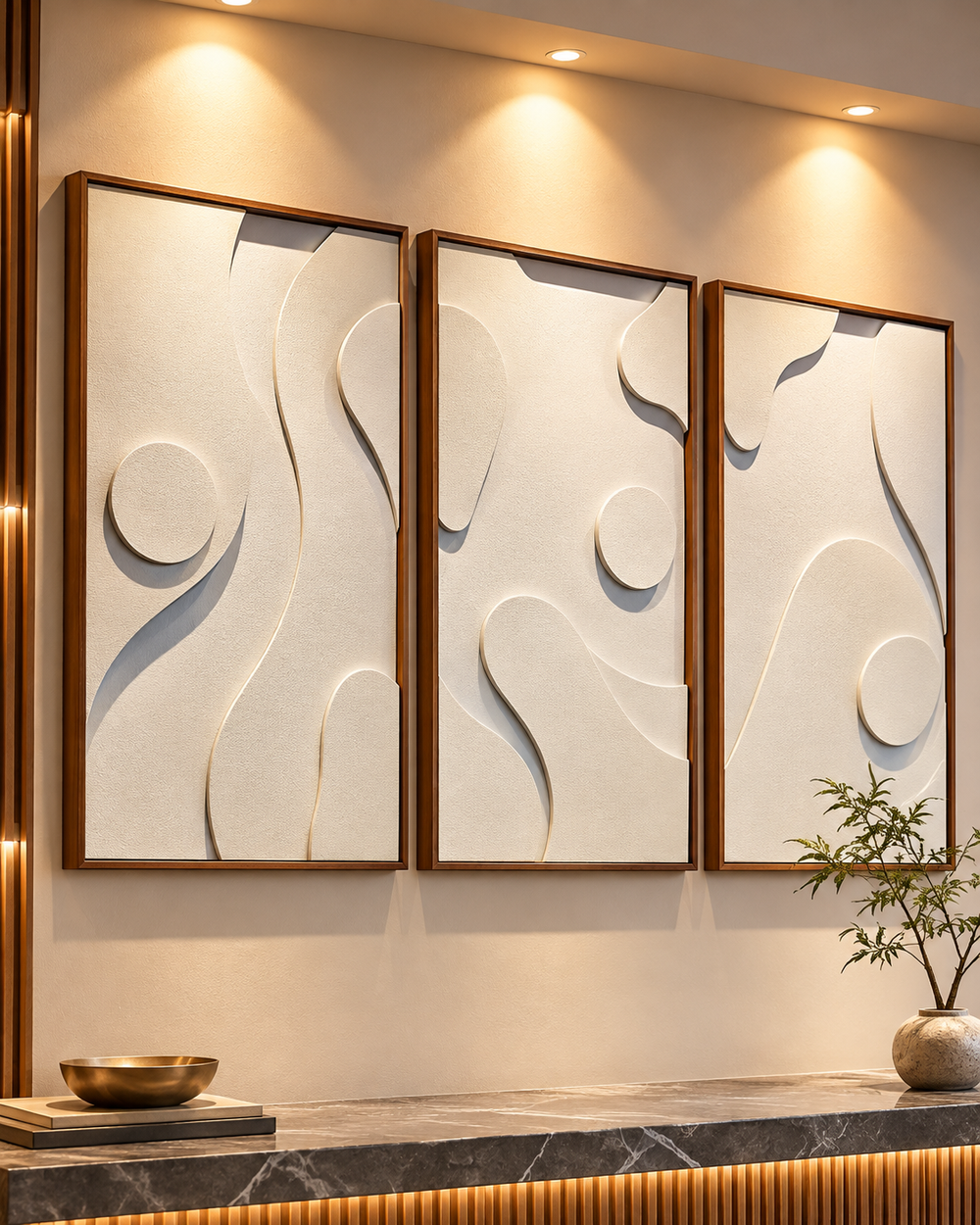 Ethereal Flow – Sculptural Abstract Wall Art