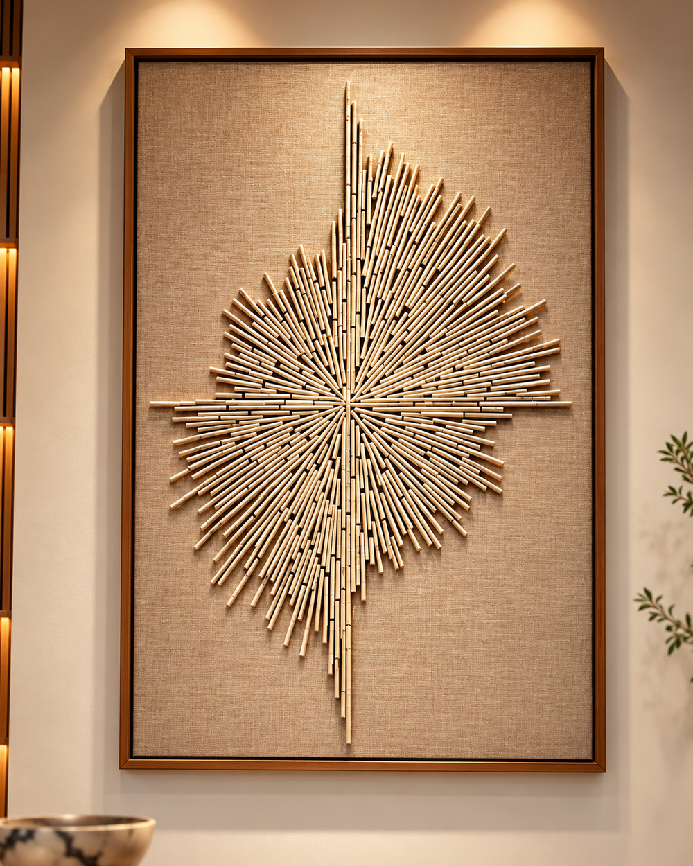 Warm Sunburst Wall Art