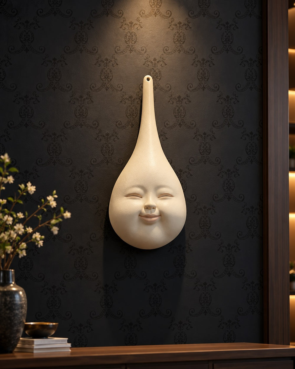 Blissful Drop Face Wall Sculpture