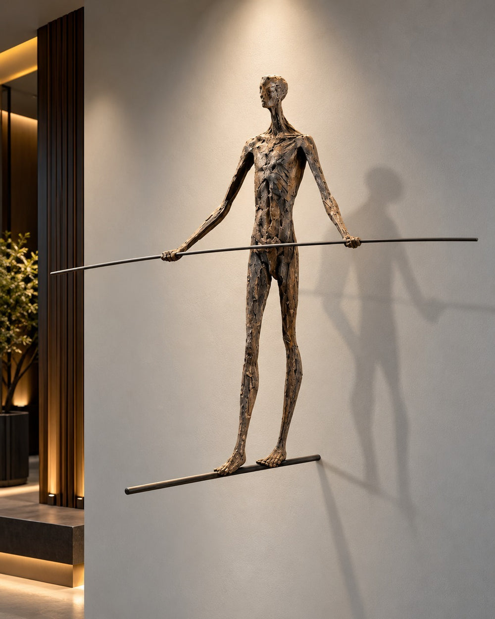 Equilibrium Balancing Figure Wall Sculpture