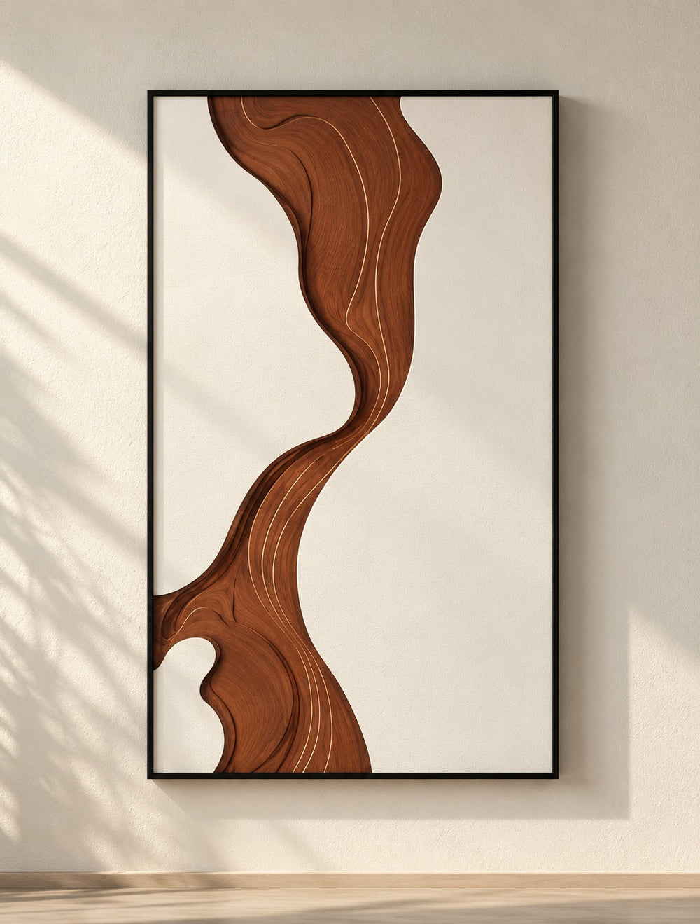 Amber Flow Framed Abstract Wall Art