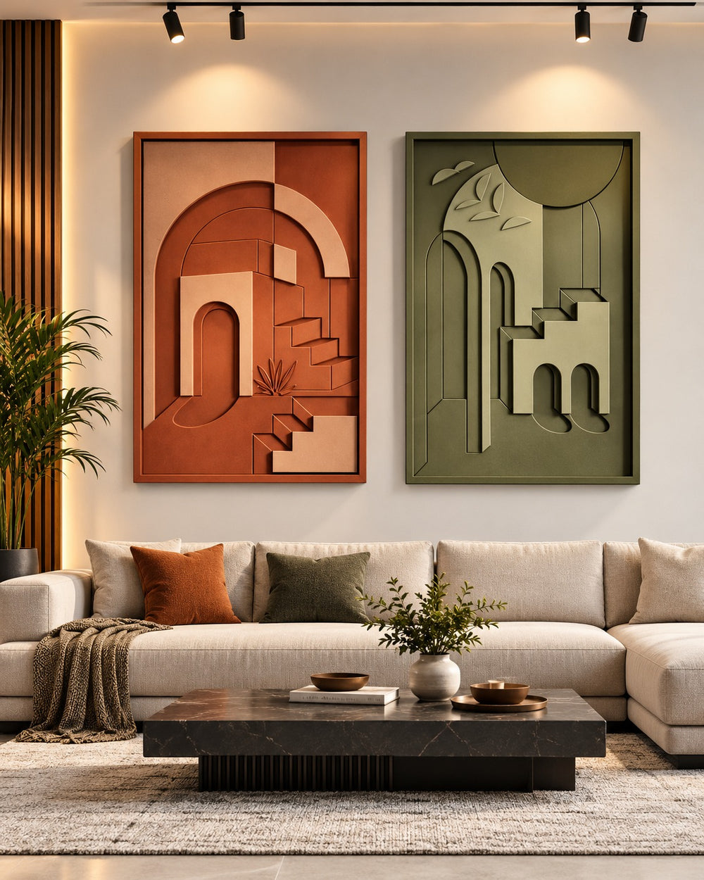 Arched Horizons Architectural Wall Art – Set of 2